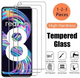 Tempered Glass On FOR Realme 8 4G 6.4" Realme8 Pro Realme8Pro 8Pro RMX3085 RMX3081 Screen Protective Protector Phone Cover Film