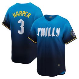 Custom 2024 City Connect 20th Patch Jersey Harper Trea Turner J. T. Realmuto Ranger Suarez Alec Bohm Kyle Schwarber Stott Chase Utley Castellanos Marsh Nola Wheeler