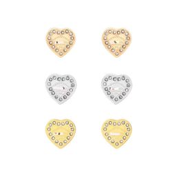 Luxury Brand Home Earrings T family peach heart with diamond 18K Korean trendy high-end earrings new high version With Logo
