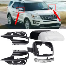 For Ford Explorer 2011-2018 rearview mirror turn signal Door Side Mirror Frame Exterior Rear View Housing Shell mirror cover 1pc