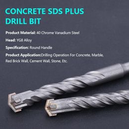 6-16mm Concrete SDS Plus Drill Bit Cross Tips Cutters 110/150mm Length Wall Brick Block Electric Hammer Masonry Drilling Bits