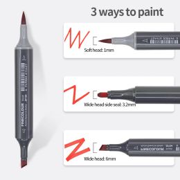 Finecolour New EF104 Professional Double-Head Alcohol Marker Pens Sketch Design Drawing Oily Marker For Beginners Art Supplies