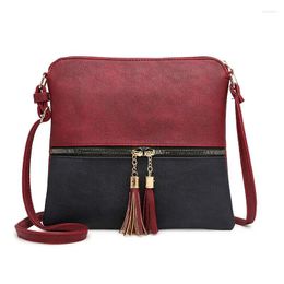 Shoulder Bags 2024 Fashion Multi-style Women Vintage Tassel Handbag Crossbody Bag Lady PU Leather Zipper