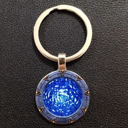 TV Drama Stargate Portal Atlantis Key Chain Art Photo Glass Dome Keychain Bags Hot Key Ring For Friend Jewelry Gifts