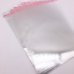 100pcs/lot 4x6cm--14x14cm Various Models Poly Bag Transparent Opp Plastic Bags Self Adhesive Seal Jewellery Making Packaging Bag