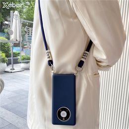 Crossbody Necklace Strap Lanyard Cord Soft Case For Huawei P50 P40 Pro P30 P20 Mate 50 40 30 20 Lite Soft Liquid Silicone Cover