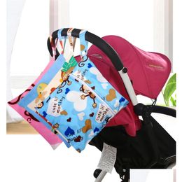 Diaper Bags Printed Pocket Bag Waterproof Reusable Nappy Stackers Portable Tpu Travel Zipper Baby Mini Size Wet Dry Wetbags Drop Deliv Ot4Yj