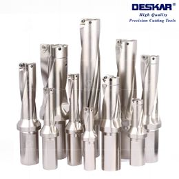 DESKAR 100% Original C40 4D Metal Drill Bits 41mm-60mm CNC Wate Depth Indexable U-Drill Machinery Lathe For SPMG Carbide Inserts