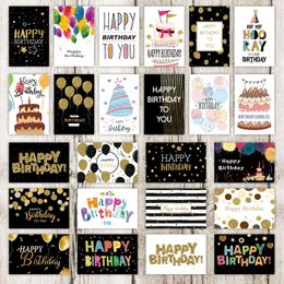 24pcs Greeting Card Eco Friendly Unique Birthday Cards Large Happy Set For Adults And Kids Writing Blessing 10x15 240328