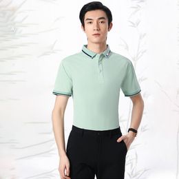 Hotel Breathable Polo Uniform Restaurant Custom Logo Work Clothes Summer Catering t-Shirt Coffee Shop Bakery Shirt Overalls