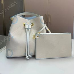 24SS Fashion classic French brand Women's Luxury Designer bag Embossing Limited Bucket Bag Women's Handbag Shoulder Bag Makeup Bag Coin Purse 25CM