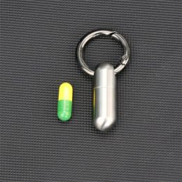 Titanium Outdoor Bottle Mini Titanium Alloy Seal Bottle Waterproof Canister Pill Bottles EDC Supplies