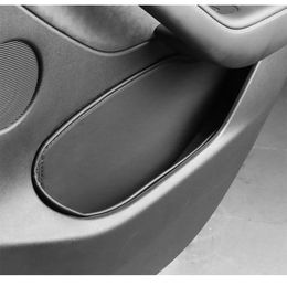 4pcs Car Door Side Storage Door Slot Mat Handle Armrest Organiser Anti-dirty Pad For Tesla Model 3 Model Y Interior Accessories
