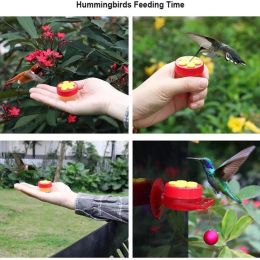 Flower Hummingbird Wild Bird Feeders Handheld Feeder With Cleaning Brush Bird Feeder Bowls And Drinkers Outdoors Garden Supplies