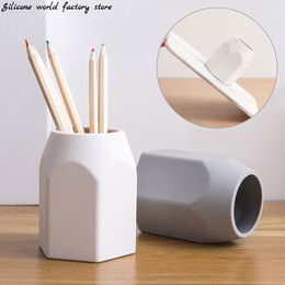 Silicone world Silicone Pen Holder Pencil Stand Desktop Storage Case Box Desk Office Organizer Stationery Gifts for Students