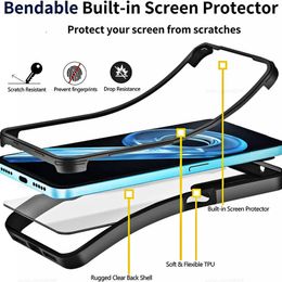 Touch Sensitive Shockproof Cover 360 Full Body Clear-Back Phone Case for Realme 9 Pro+ 5G 8 8i 7 6 Pro 9i C21 C25 C25S C21Y C25Y