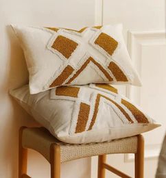 Pillow Cotton And Linen Art Pillowcase Without Core Office Nap