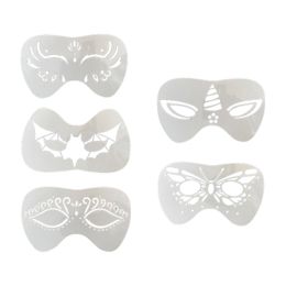 Face Painting Stencil for Holiday Halloween Premium Material Lightweight Art Painting Multiple Pattern Reusable Smooth