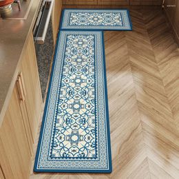 Carpets Flower Kitchen Mat Bedroom Living Room Long Bedside Area Rug Hallway Carpet Anti Slip Bathroom Floor Home Decoration