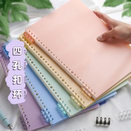 Notebooks 6SHEETS A4 A5 B5 20 Hole Binder Transparent PP Looseleaf Cover Index Divider Separator Notebook Accessory Stationery useful