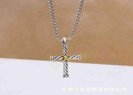 Necklace Dy Cross Men Women Luxury Designer x Thread Pendant Fashion Line Retro Wear Necklaces Birthday Gift2050953