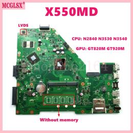 Motherboard X550MD With N2840 N3530 N3540 CPU GT820/920M 0GRAM Mainboard For ASUS X550M Y582M X550MD X550MJ X552M X552MJ Laptop Motherboard
