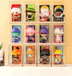 Clear Figures Display Case Cabinet Stand Single Stand Showcase for Mini Doll Pop Figures Collectibles Mini Toys Collectibles