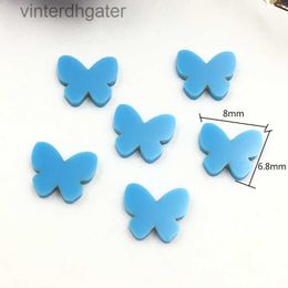 High End Vancelfe Brand Designer Necklace Butterfly Turquoise Flat Bottom Artificial Synthetic Turquoise Blue Butterfly Trendy Designer Brand Jewelry