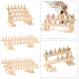 Jewellery Ring Wooden Large Multilayer Display Stand Diy Wood Event Base Display Tools Storage Shows Home Shop Decor