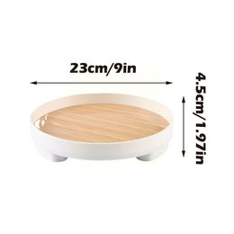 Modern Decorative Tray Home Decor Vase Storage Organiser Round Table Office Stand Desktop Candlestick Decor Box Aromatherap Z3Q8