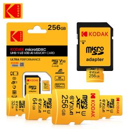 Cards 10pcs Original Kodak Micro SD Card 256GB High Speed 256gb Memory Card U3 A1 V30 Class 10 SD TF Card For adapter freeshipping