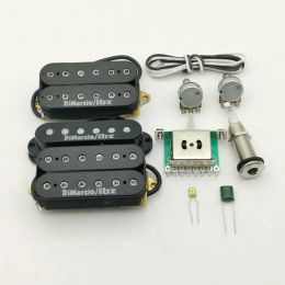 Cables ibanez guitar DiMarzioIBZ Alnico5 Guitar Pickups RG2550 / RG2570 HSH Electric Guitar Pickup N/M/B 1 Set + parts