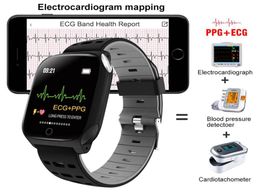 Men Women Electrocardiogram Smart Watch ECG PPG Fitness Bracelet Blood Pressure Heart Rate Sleep Monitor Sport Clock Health Wristw3782615