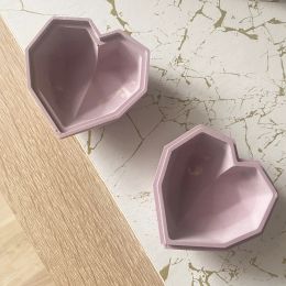 2pcs/set Heart Design Box Resin Mould Jewellery Box Mould Plaster Concrete Silicone Mould Cement Container Moulds clay Mould