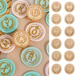 26mm Curlicue European Letter Seal Head With Crown Wax Seal Stamps Metal Head DIY Stamp Envelope Wedding Invitations Sealing