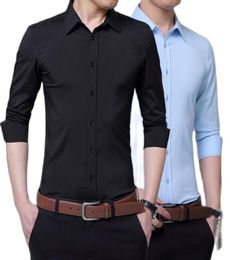 Camisa De Manga Larga Para Hombre Ropa Marca Negocios Ajustada A La Moda Talla Grande 5XL Novedad 2021 Men039s Casual Shir1240083