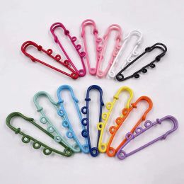 5 Pcs/Lot 60mm 3 Rings Colorful Safety Blank Base Brooch Pins For Jewelry Making Suppliers Accessories