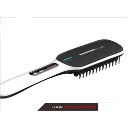 Hair Brushes Electric Anion Straighter Comb Brush Hairdressing Styling Tool Fast Smoothly Salon Care Straightener Iron Home Use Drop D Otirc