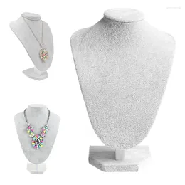 Jewellery Pouches Velvet Necklace Bust Display 3D Chain Organiser Mannequin Model Stand Holder For Dropship