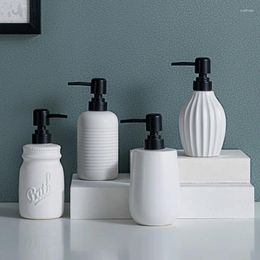 Liquid Soap Dispenser Ceramic Hand Sanitizer Bottle Sanitary Ware El Bathroom Press Lotion Shampoo Shower Gel Sub-bottled Sanitising Machine