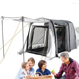 Tents And Shelters Large Inflatable Tent Breathable Mesh Car Camping Windproof Waterproof Portable SUV For