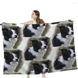 Blankets Border Collie Lover S Gifts Soft Velvet Blanket Lightweight Bed Home Decor Fleece