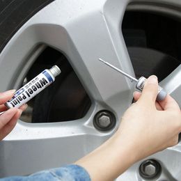 Car Auto Scratch Filler Repair Cover Pen Waterproof Tyre Wheel Wax Paint Repair Marker Pen Non-Toxic Car Paint Refresh 12ml