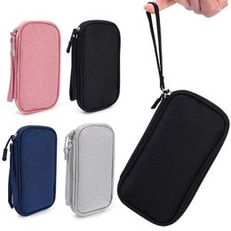 Storage Bags Data Cable Bag Portable Travel Package Power Bank USB Cables Wires Organizer Keys Card Organization