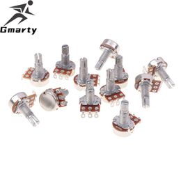 1pc A500K B500K A250K B250K Potentiometer Splined Small Pot Electric Guitar Bass Effect Amp Tone Volume 18mm Shaft Parts