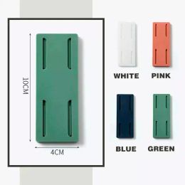 Self-Adhesive Power Socket Strip Fixator Wall Mounted Self Adhesive Punch Free Row Plug Holder for Kitchen Home Office