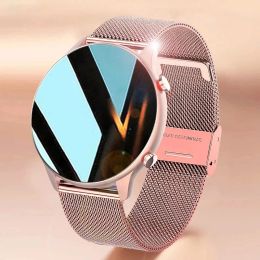 Watches 2022 New Women Smart Watch Blood Pressure Sleep Monitor Music Full Color Touch Screen Sports Smartwatch Ladies For Huawei Xiaomi