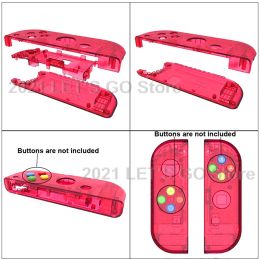 Nintend Switch DIY Replacement Housing Shell Transparent Yellow Case Set for Nitendo Nintendo Switch Console Right Left Joy-Con