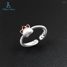 Cluster Rings 2024 Arrivals 925 Ring Sterling Silver Claw Cute Girls Design Fine Jewellery Animal Party Engagement For Women