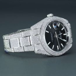 Luxury Looking Fully Watch Iced Out For Men woman Top craftsmanship Unique And Expensive Mosang diamond Watchs For Hip Hop Industrial luxurious 96404